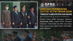 HUT ke-81 TNI di Palabuhanratu, DPRD Sukabumi Tekankan Pentingnya Sinergi Bersama Rakyat